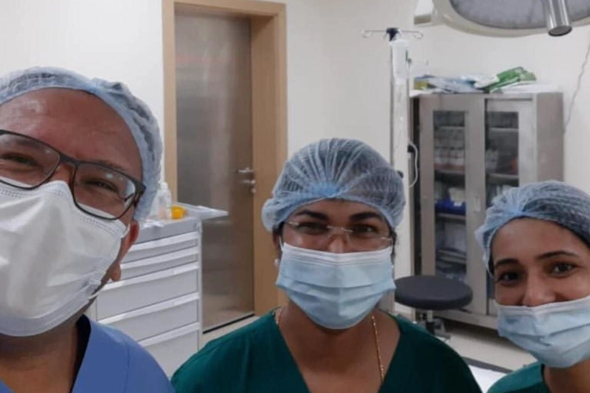 Dr. Khaled’s clinic reception area